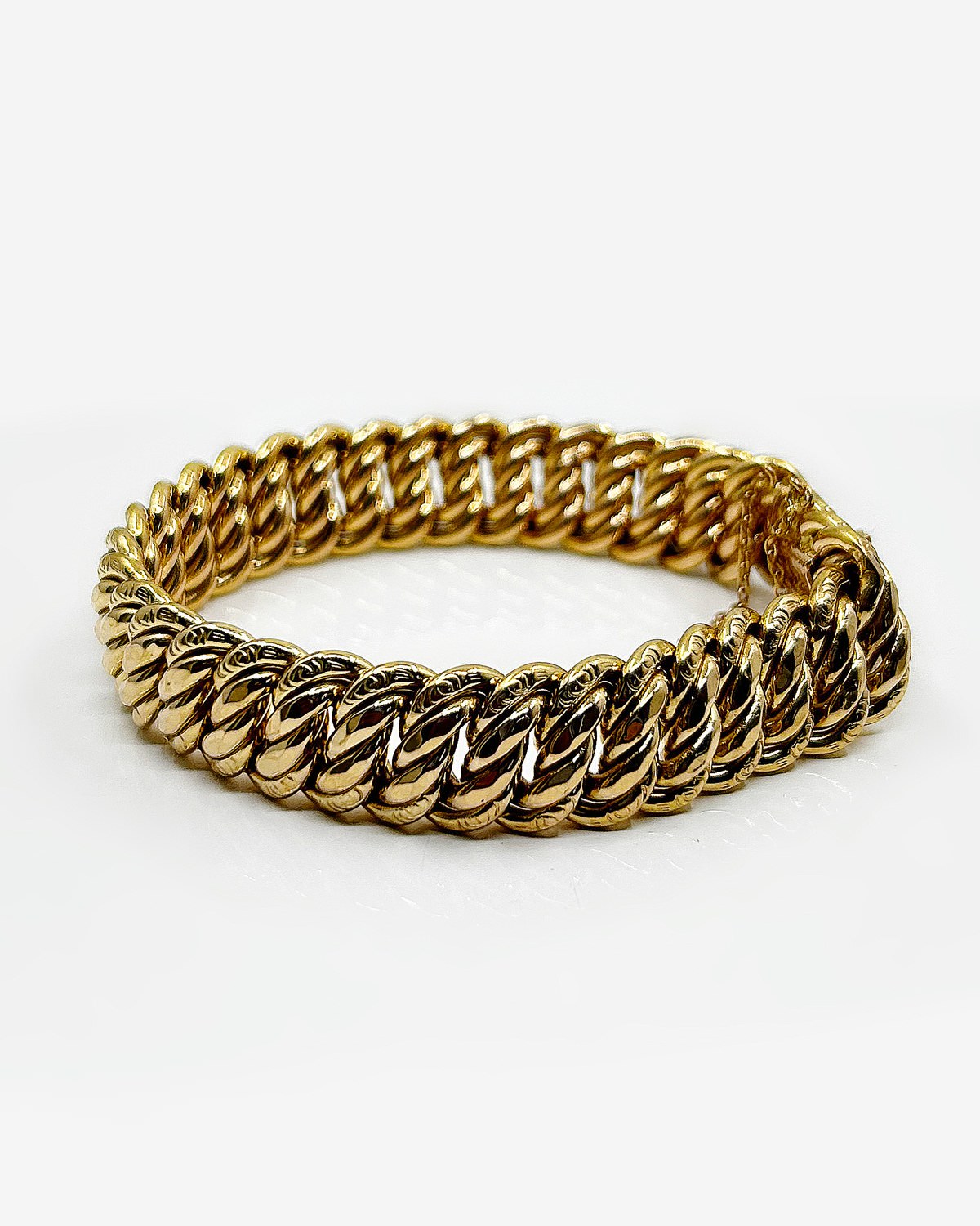 Bracelet or 18k Maille Américaine 24.50grs long 20cm