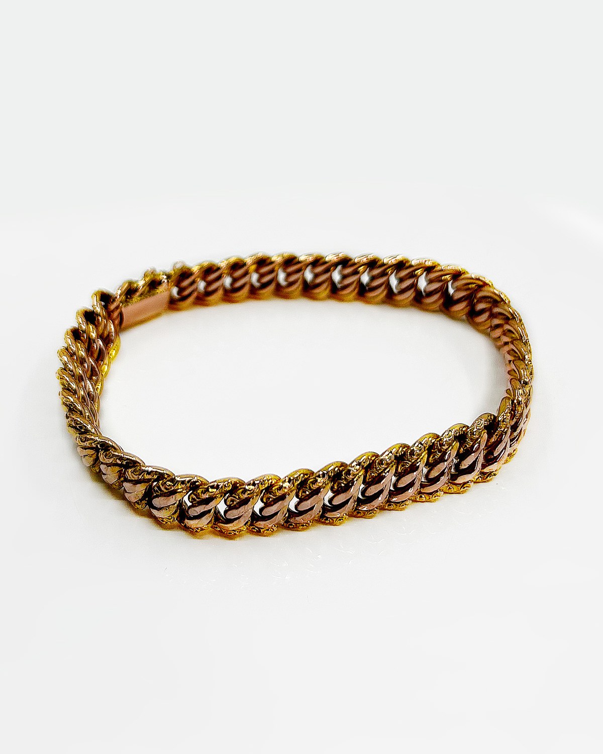 Bracelet or 18k Maille Américaine 15.55grs long 19cm