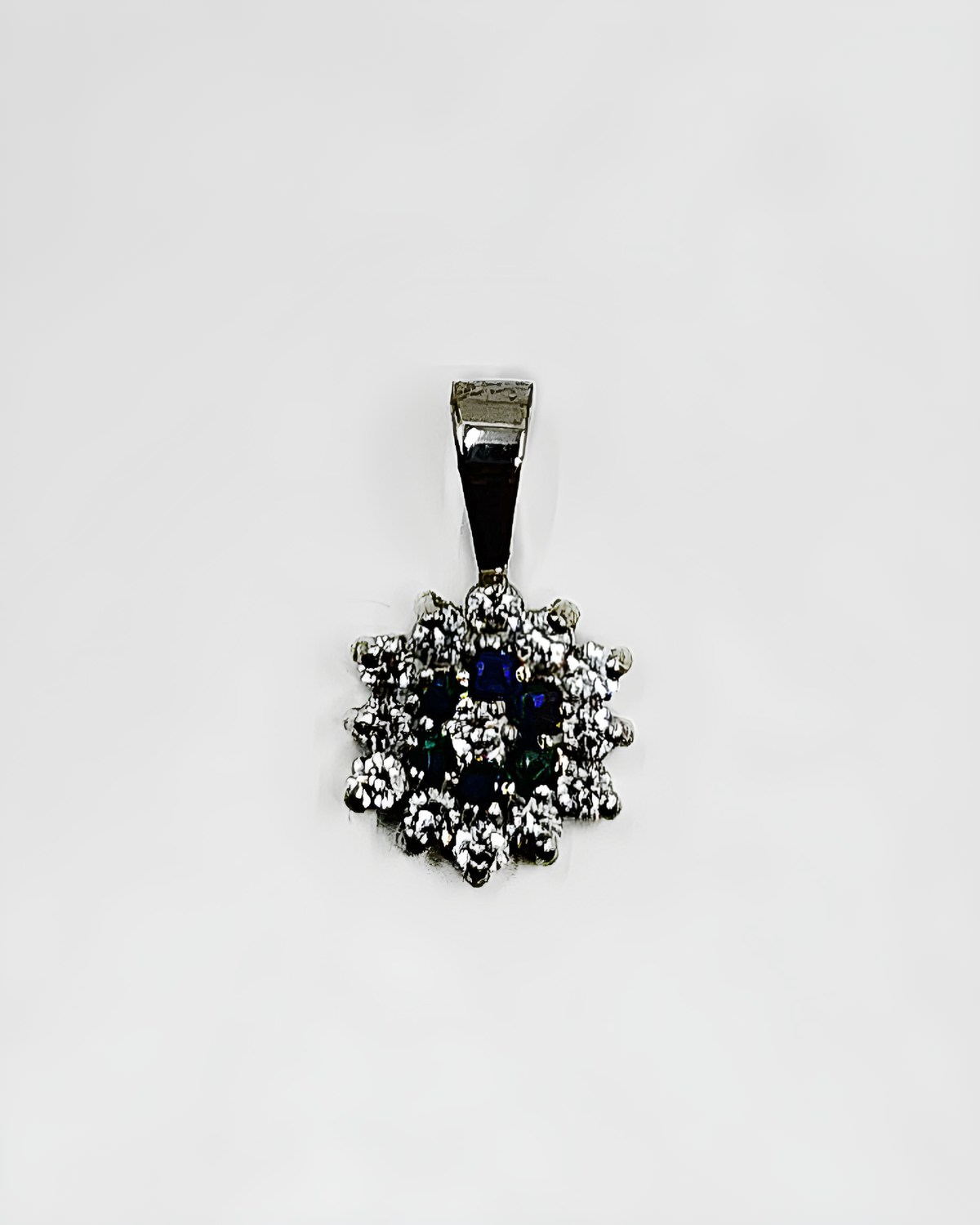 Pendentif Saphir et oz d'occasion or 18k 0.57grs