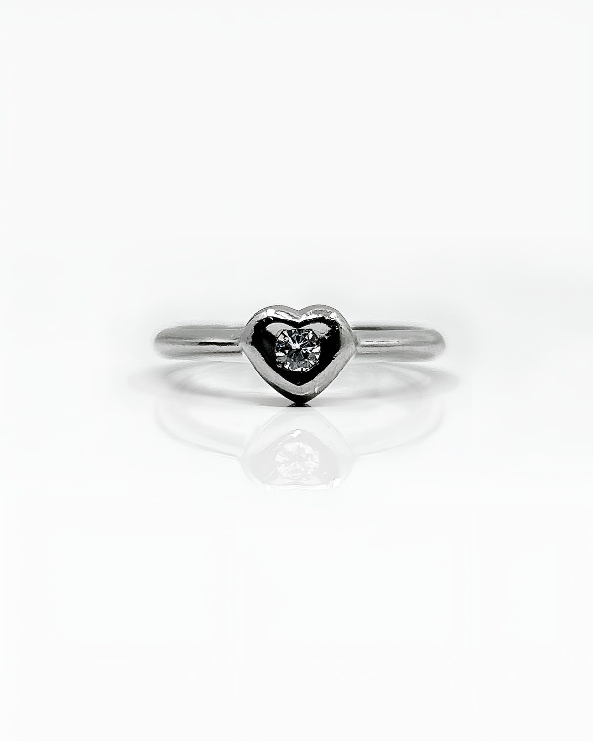 Bague platine d'occasion 5.59grs diamant no 54