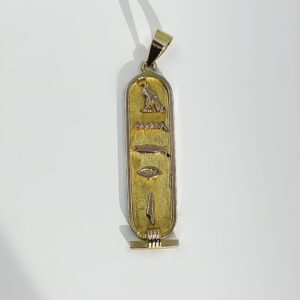 Pendentif or 18k 2.85grs cartouche egypyienne