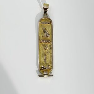 Pendentif or 18k 2.90grs cartouche egypyienne