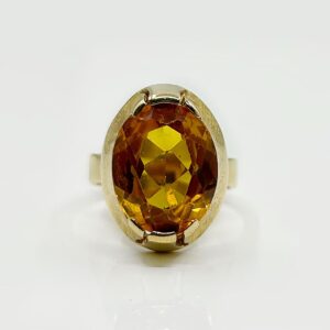 Bague or 18k 10.13grs Topaze no 53