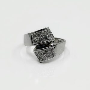 Bague or 18k 4.30grs Diamants 0.16 crt no 56