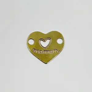 Pendentif Coeur Maman or 18k 0.86grs