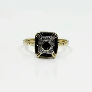 Bague or 18k 3.63grs Saphir 0.33 crt no 60