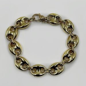 Bracelet or 18k Grain de Café 19.60grs 20cm