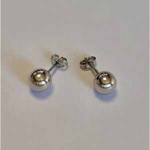 Boucle d'Oreiiles Boule 6mm Or 18k 750 - 1grs