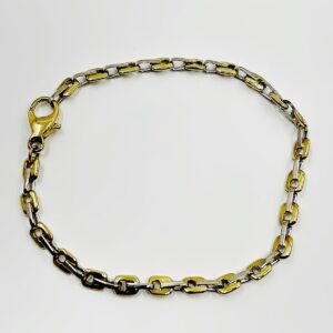 Bracelet Bicolore or 18k 10.80grs - 18cm