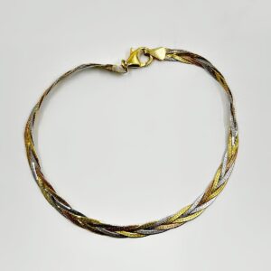 Bracelet 3 ors d'occasion 4.25grs 19cm