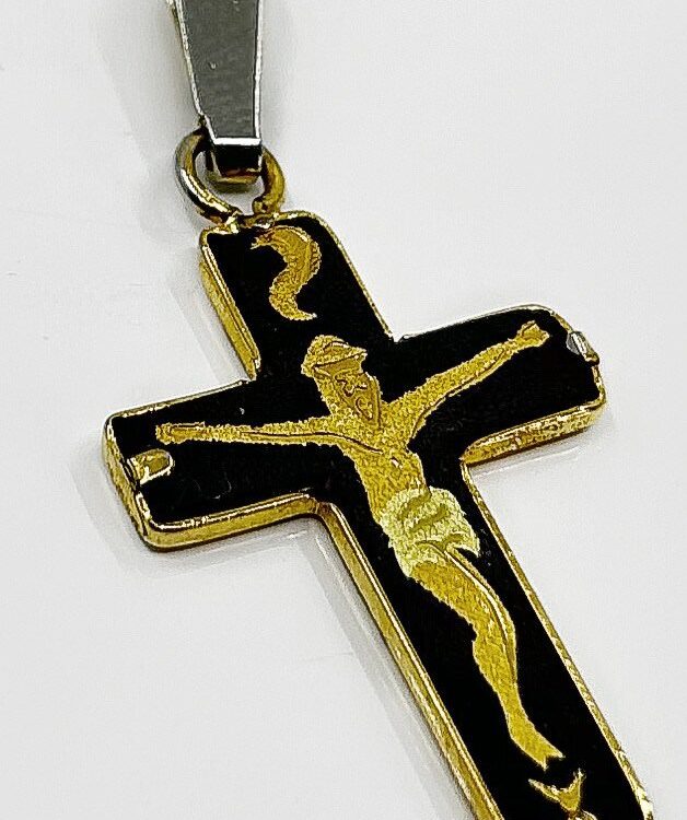 Pendentif Croix d'occasion or 18k 2.42grs