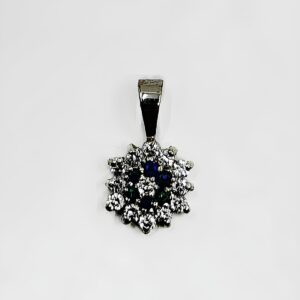 Pendentif Saphir et oz d'occasion or 18k 0.57grs