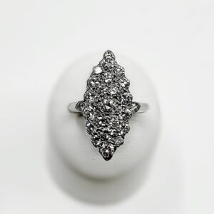 Bague marquise or 18k 6.19grs Diamants 2 carats