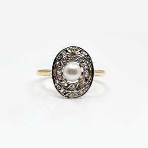 Bague d'occasion or 18k 3.18grs perle