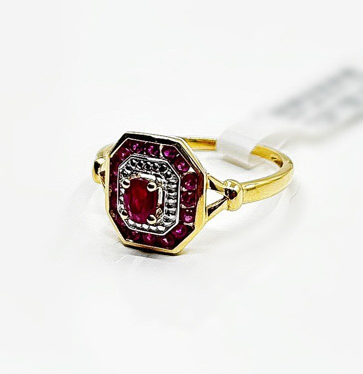 Bague rubis 0.52 or750j+rh