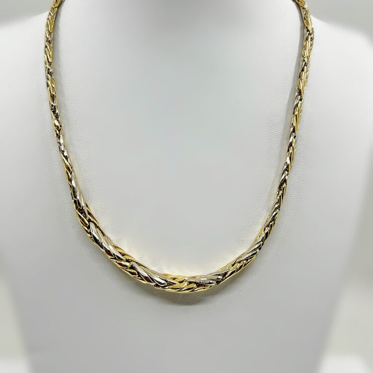 Collier maille palmier ok 18k 750 - 38.52 grs - 45cm