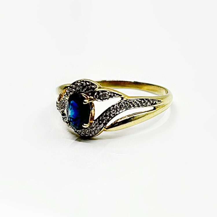 Bague or 18k Saphir 1.44grs - no 57