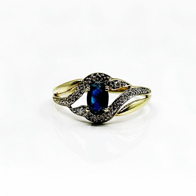 Bague or 18k Saphir 1.44grs - no 57