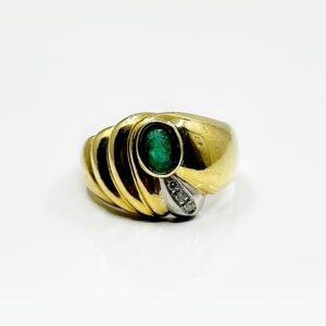 Bague or 18k 5.19grs Emeraude no 56