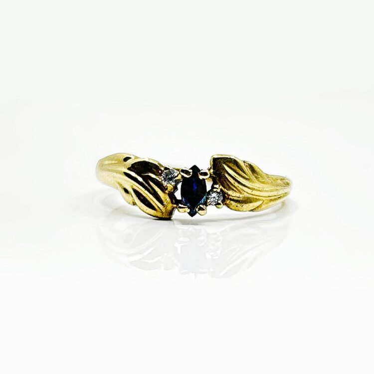 Bague or 18k Saphir 2.28grs - no 56