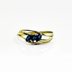 Bague or 18k Saphir 1.18grs - no 54