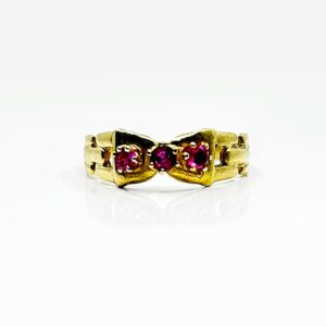 Bague or 18k Rubis 0.21ct  1.41grs - no 49