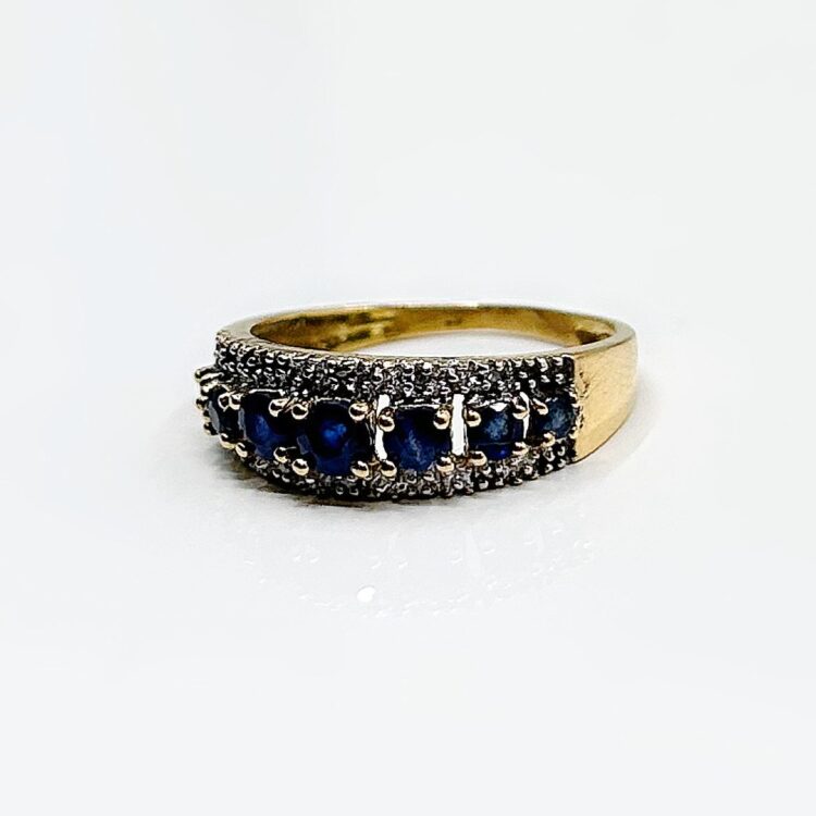 Bague or 18k Saphir 0.70 crt 2.37grs - no 52