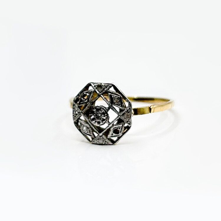 Bague or 18k Diamant 1.99grs - 60