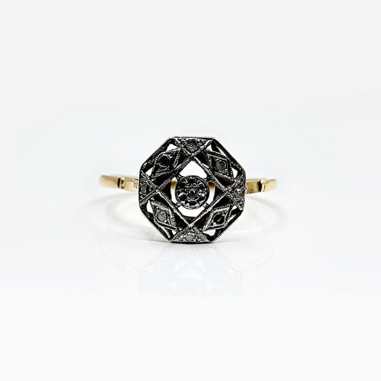 Bague or 18k Diamant 1.99grs - 60