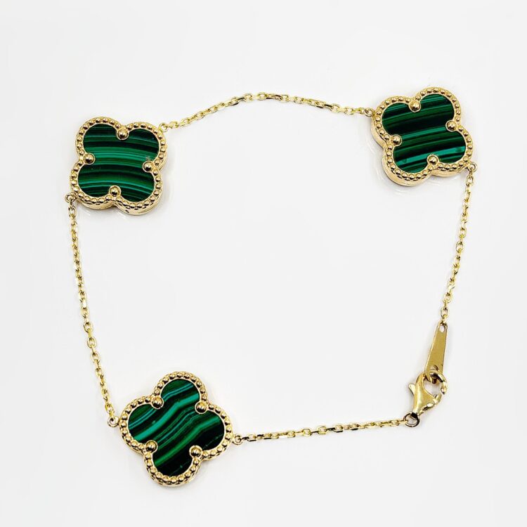 Bracelet or 18k Malachite 7.58grs - 19cm