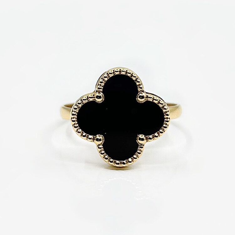 Bague or 18k Onyx 3.02grs - no 58