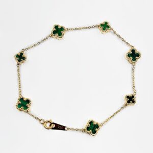 Bracelet or 18k Malachites 4.30grs - 19cm