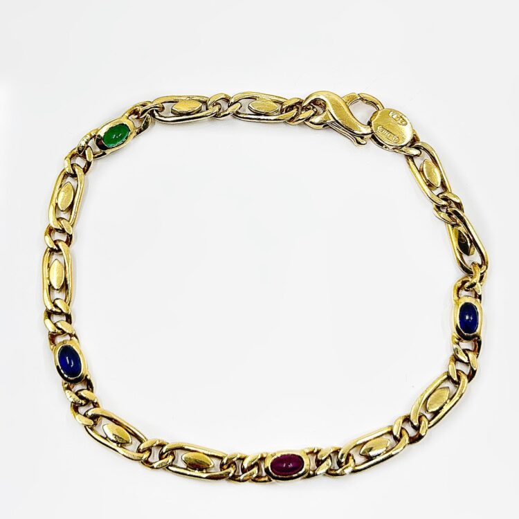 Bracelet or 18k Empierré 14.81grs - 20cm