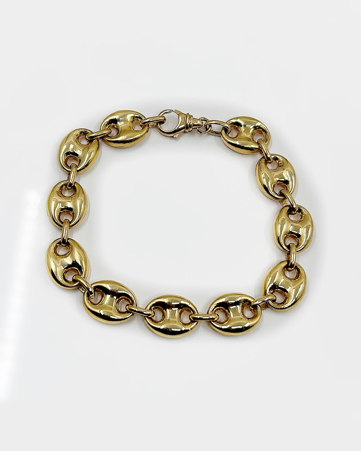 Bracelet Grain de Café or 18k 21.02grs - 22cm 12mm