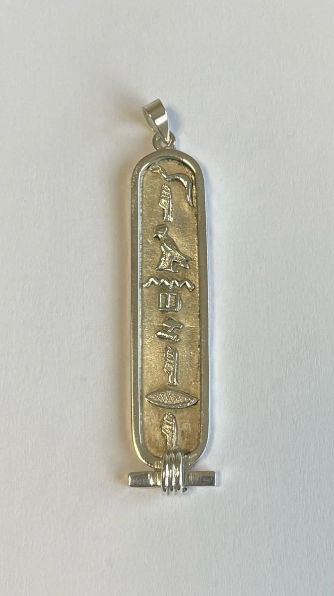 Pendentif Argent Cartouche Egyptienne - 5.85 Grs