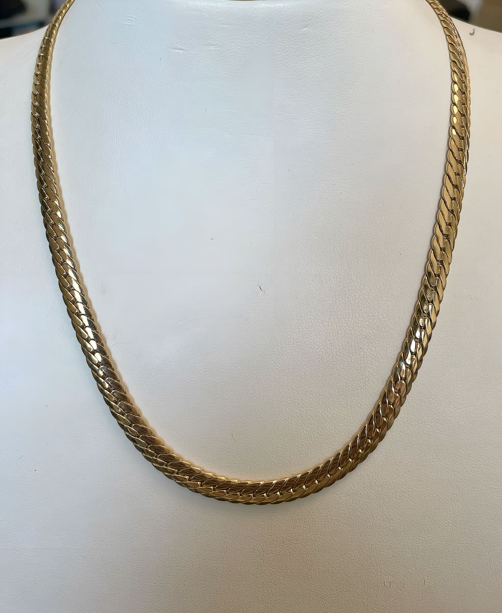 Collier d'occasion or 18k 14.60 grs maille anglaise 45 cm