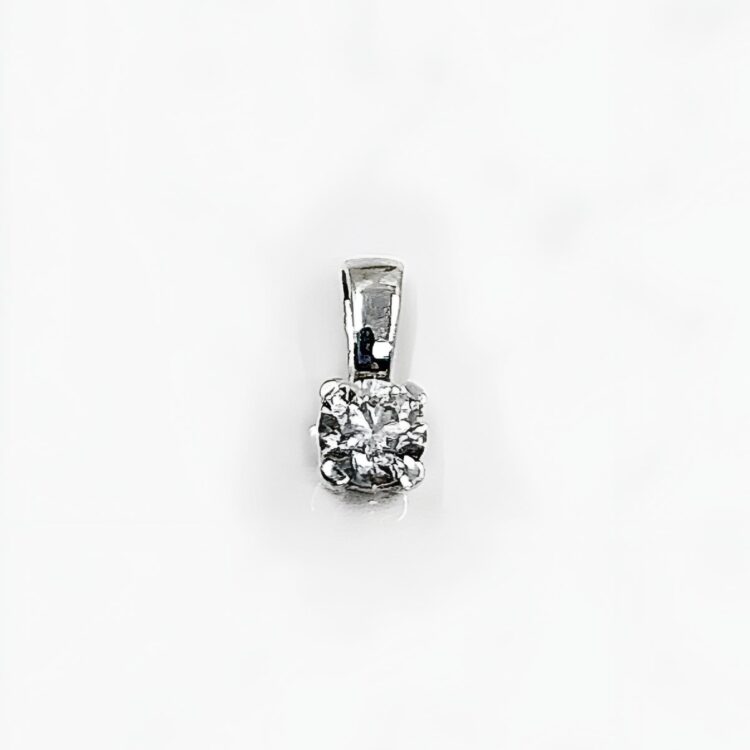 Pendentif or 18k Diamants 0.15 crt 0.30grs