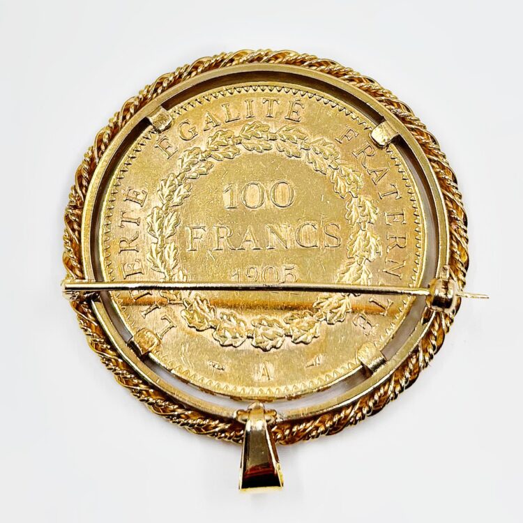 Pièce de 100 Francs or 22k 44.69grs