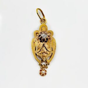 Pendentif or 18k Diamant 0.20 crt 3.30grs