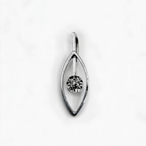 Pendentif or 18k Diamant 0.02 crt 0.85grs