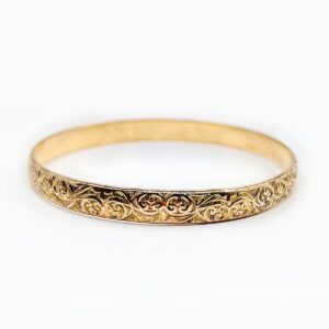 Bracelet Jonc or 18k Ciselé 29.30 grs 65 mm