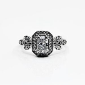 Bague or18k 4.70grs diamant laboratoire 0.83crt no53